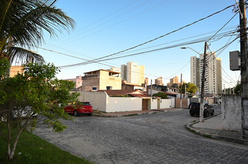 city ​​street, houses in brazil, brazilian streets, middle class neighborhood, residential...