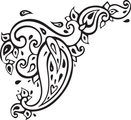 Beautiful flower art and mandala vector design