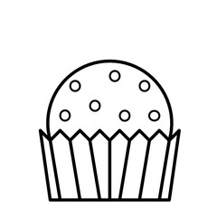 cupcake sweet dessert icon vector illustration/mufffin icon vector
