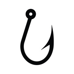 fishing hook icon vector illustration