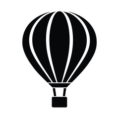 hot air balloon icon vector illustration