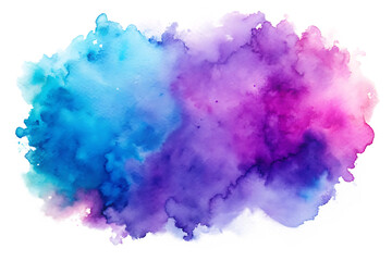 Purple Blue Colored Watercolor Spot