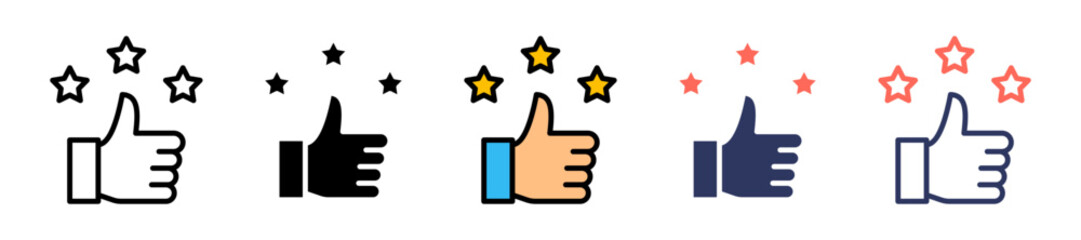 Satisfaction multiple icon