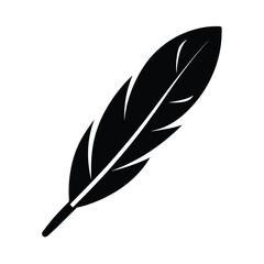 quill pen stencil icon vector illustration