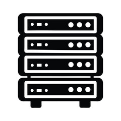 server rack icon vector illustration