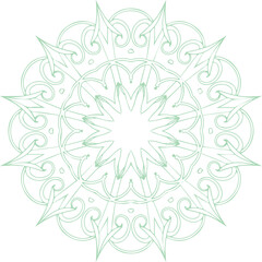 Beautiful flower art and mandala vector design