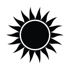 sun icon vector illustration