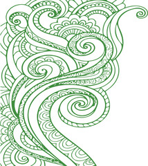 Beautiful flower art and mandala vector design