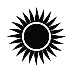 sun with rays icon vector illustration