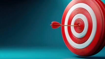 Red featuring a red arrow in the center symbolizing achievement of income goals with visual impact and design