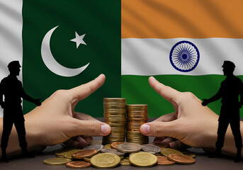 Military conflict between the world's two nuclear powers India and Pakistan.New asian War. Pakistan vs India,nuclear, territory, politic, confrontation, escalation