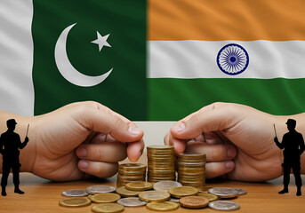 Military conflict between the world's two nuclear powers India and Pakistan.New asian War. Pakistan vs India,nuclear, territory, politic, confrontation, escalation