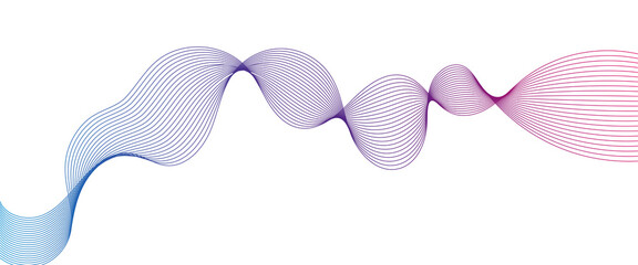 colorful abstract wave flow of blue purple and pink. Dinamic flowing wave lines design elemen soundwave pattern web header design, futuristic poster design element