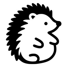 Cute hedgehog silhouette © Breck