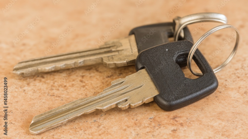 Poster collection of keys on a table symbolizing security and protection of wealth in intentional capital l