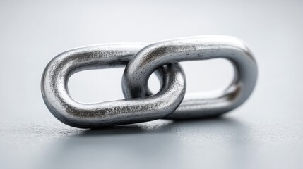 Obraz premium Interchain equity icon concept representing multi-blockchain investing with two interconnected links symbolizing growth