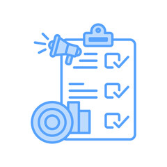 accuracy icon style blue