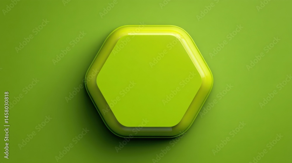 Poster green hexagon symbolizing invisible edge in financial markets representing unseen advantages for sav