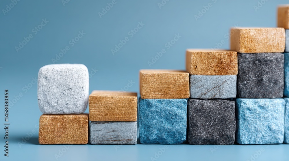 Poster pile of blocks representing invisible edge in financial markets highlighting unseen advantages for a
