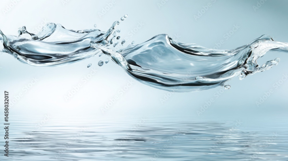 Poster water splashing on surface showcasing the importance of liquidity management in smooth asset flow an