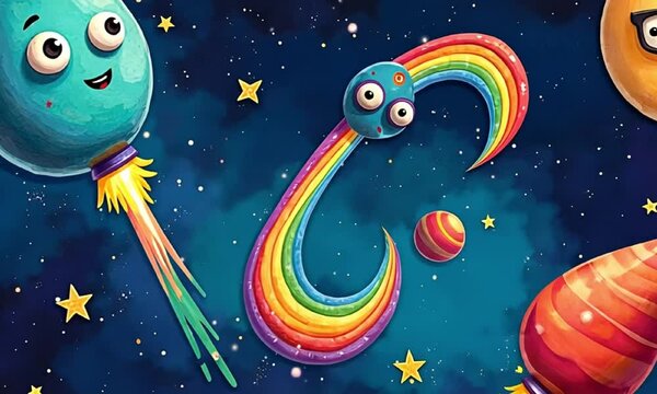 Scribbled Space With Stars That Taste Like Pasta