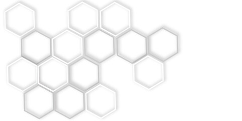 .Abstract geometric pattern with crosses, stripes, lines. and  technology 3d white and grey light structure technology out line hexagon polygonal honeycomb luxury pattern vector background.