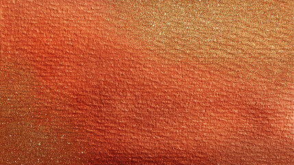 Fototapeta premium Warm terracotta copper shimmer watercolor background shows subtle metallic sheen and texture, evoke feelings of warmth and earthiness
