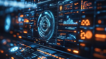 Obraz premium A futuristic automated wealth management system powered by DeFi