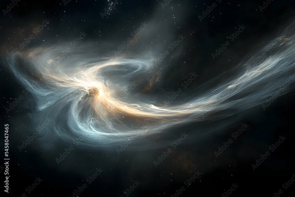 Poster cosmic nebulae swirls in outer space.