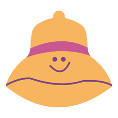 Cute Hat Bucket Vector