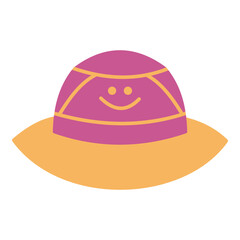 Cute Hat Bucket Vector