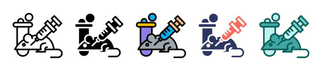 Laboratory Rat multiple icon