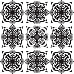 Seamless vector pattern. Luxurious oriental hand drawn art line pattern. Ornament for Wallpaper, Fabric, Packaging, Decorative Print, Textile Design. 