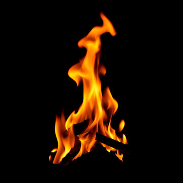 Firer with isolated on black