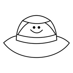Cute Hat Bucket Vector