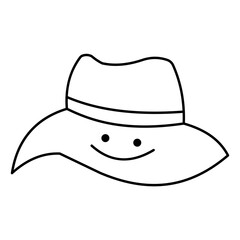 Cute Hat Bucket Vector
