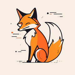 Obraz premium Whimsical Fox Illustrations – Nature-Inspired Woodland Character Art