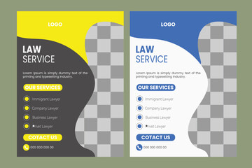  Law poster design template
