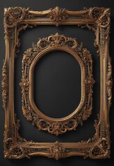 Obraz premium Intricate vector frames, perfect for digital projects Vintage aesthetic , clipart, silver, luxury