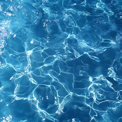 Obraz premium Abstract Deep Blue Water Surface Texture with Sparkling Light Reflections