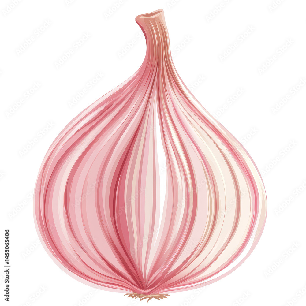 Aufkleber fresh onion isolated on a transparent background for culinary use and ingredient preparation, onion 