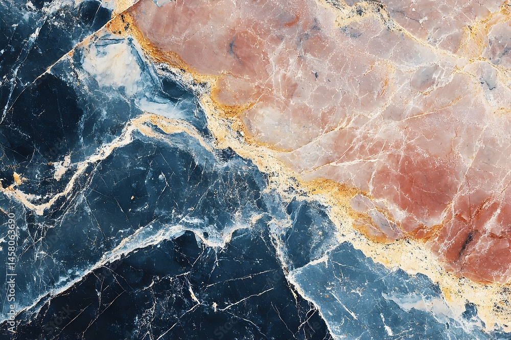Poster abstract view of a colourful marble surface texture.