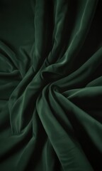 Fototapeta premium Deep green velvet, rich texture, opulent folds , green, grade-a