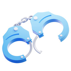 Handcuffs 3D Illustration