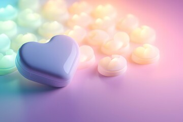 Obraz premium heart shaped balloons