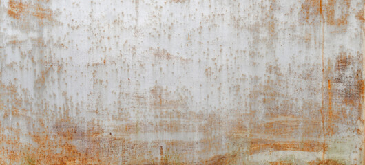 Rust dirty metal wall used as old metal background texture