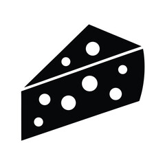 cheese wedge icon vector illustration