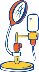 vector illustration of a audios equipment