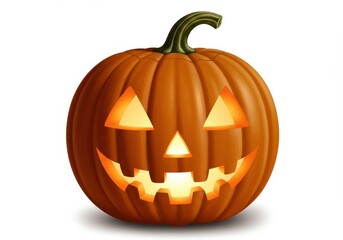 Spooky Illuminated Jack O Lantern Halloween Pumpkin Design Fun Fall Light Scary Gourd Autumn Carved