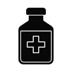 medicine bottle icon vector illustration